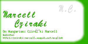 marcell cziraki business card